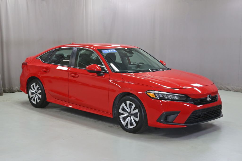 Rallye Red 2024 Honda Civic Sedan Front-Wheel Drive Continuously Variable Transmission