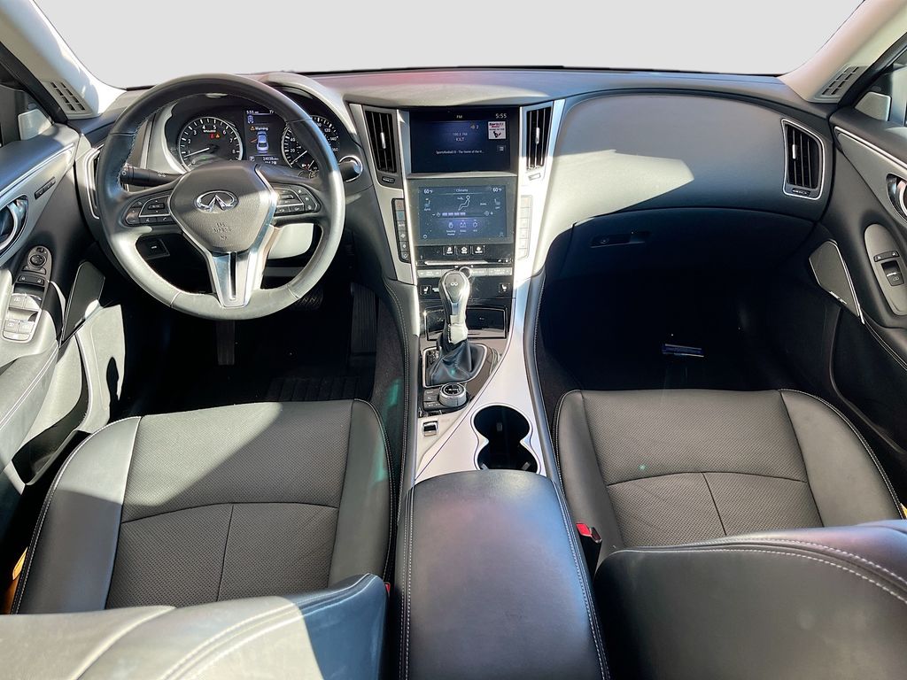 2023 INFINITI Q50 LUXE White at AutoSavvy Houston Northwest