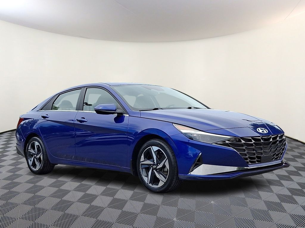 Intense Blue 2023 Hyundai Elantra Hybrid Sedan Front-Wheel Drive 6-Speed Dual Clutch