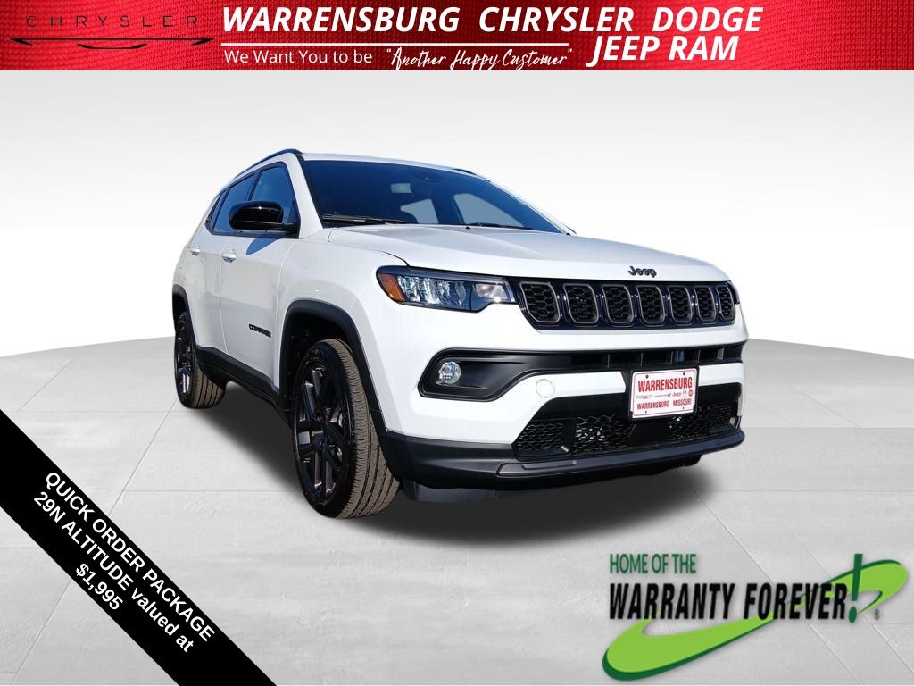 Bright White Clearcoat 2026 Jeep Compass Latitude 4WD SUV / Crossover Four-Wheel Drive 8-Speed Automatic