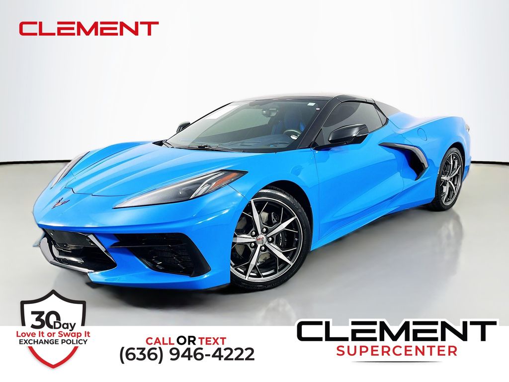 Rapid Blue 2021 Chevrolet Corvette Stingray 3LT Convertible RWD Convertible Rear-Wheel Drive 8-Speed Dual Clutch