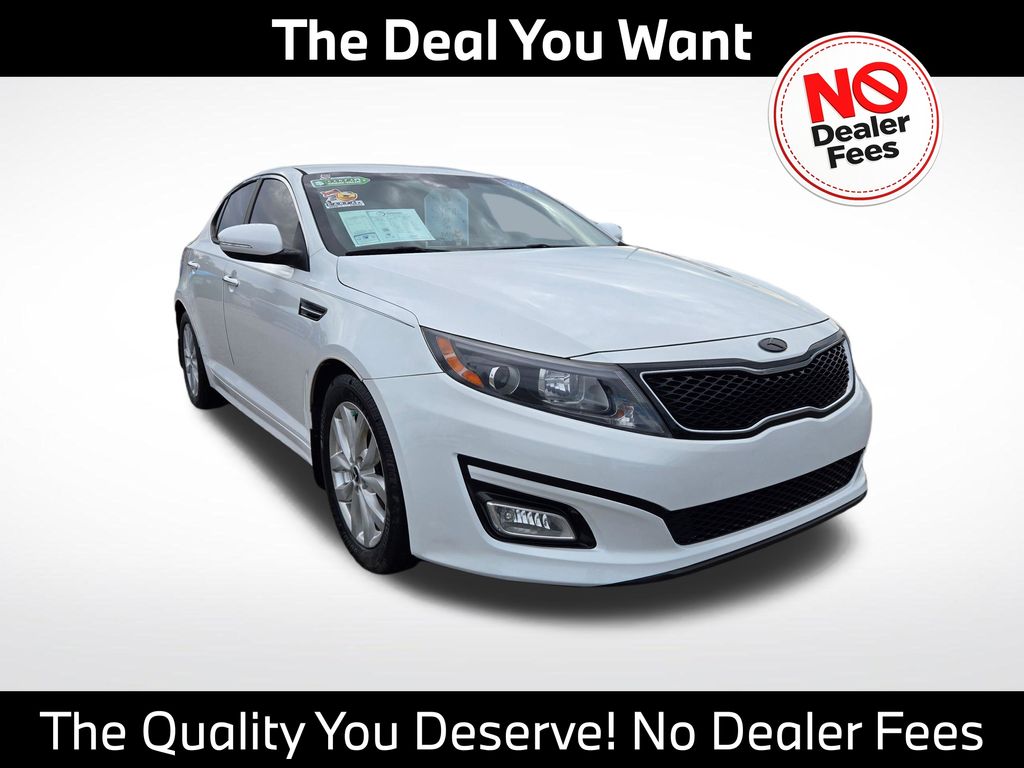 Snow White Pearl 2015 Kia Optima Sedan Front-Wheel Drive 6-Speed Automatic