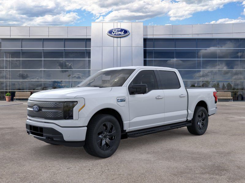 Oxford White 2025 Ford F-150 Lightning Pickup Truck All-Wheel Drive Automatic
