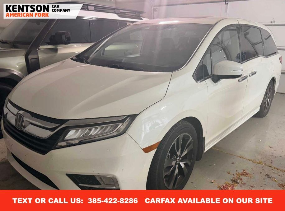 White 2019 Honda Odyssey Elite FWD Minivan Front-Wheel Drive Automatic