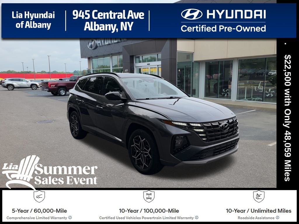 Portofino Gray 2022 Hyundai Tucson SUV / Crossover All-Wheel Drive 8-Speed Automatic