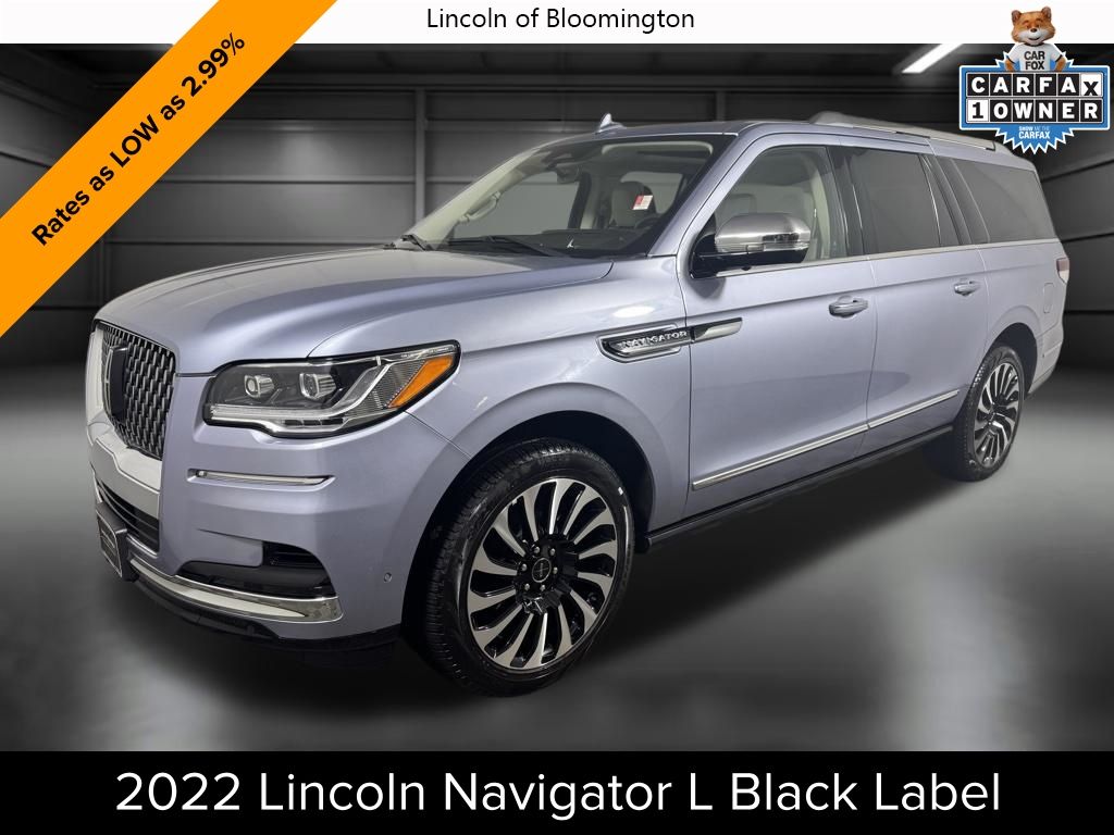 Chroma Crystal Blue Metallic Premium Colorant 2022 Lincoln Navigator L Black Label 4WD SUV / Crossover Four-Wheel Drive Automatic