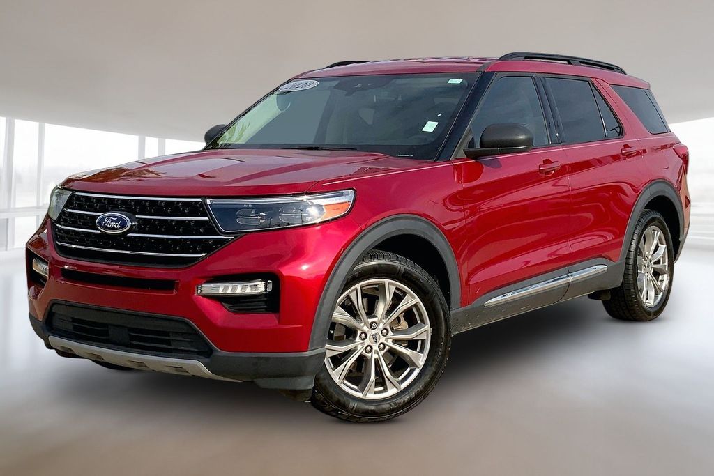 Red Metallic 2020 Ford Explorer XLT RWD SUV / Crossover Rear-Wheel Drive Automatic