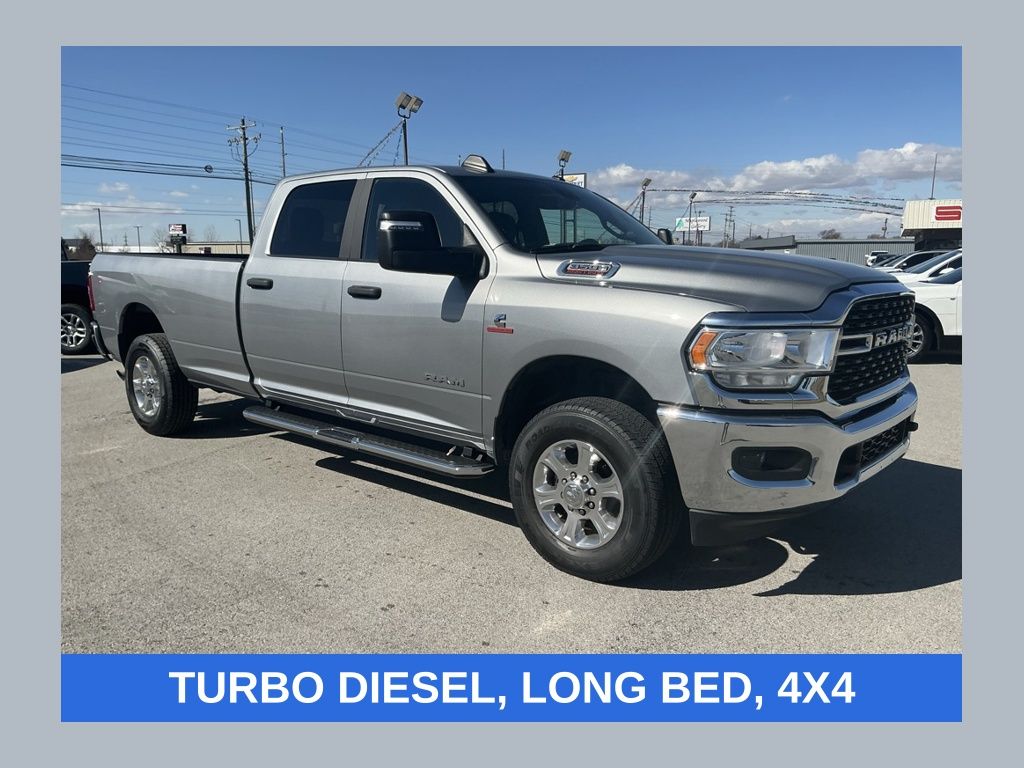 Billet Silver Metallic Clearcoat 2024 RAM 3500 Pickup Truck Four-Wheel Drive 6-Speed Automatic