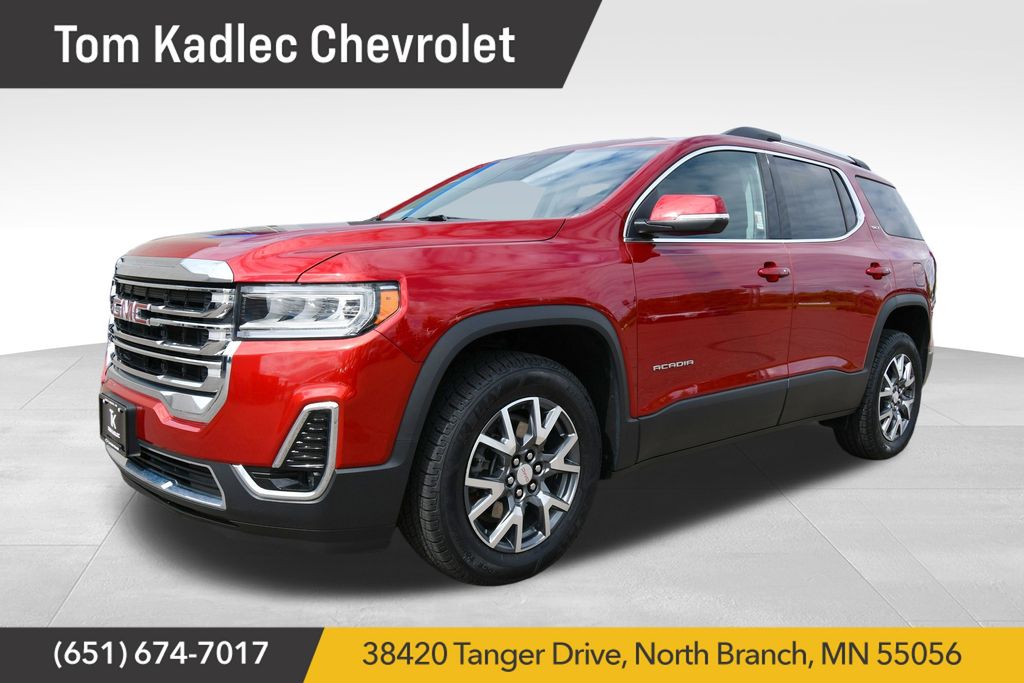 Volcanic Red 2023 GMC Acadia SUV / Crossover Four-Wheel Drive 9-Speed Automatic