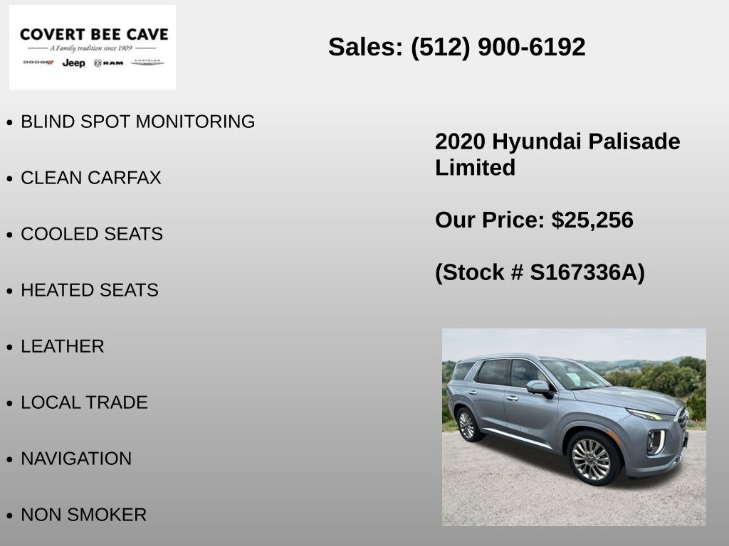Used Car 2020 Hyundai Palisade  Limited For Sale Under $30,000 In Austin, Texas