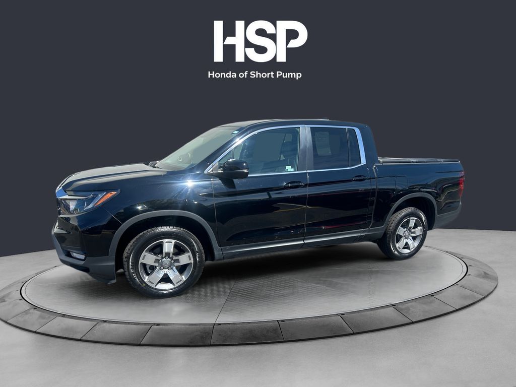 Crystal Black Pearl 2024 Honda Ridgeline RTL AWD Pickup Truck All-Wheel Drive 9-Speed Automatic
