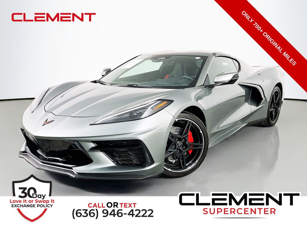 Hypersonic Gray Metallic 2024 Chevrolet Corvette Coupe Rear-Wheel Drive 8-Speed Dual Clutch