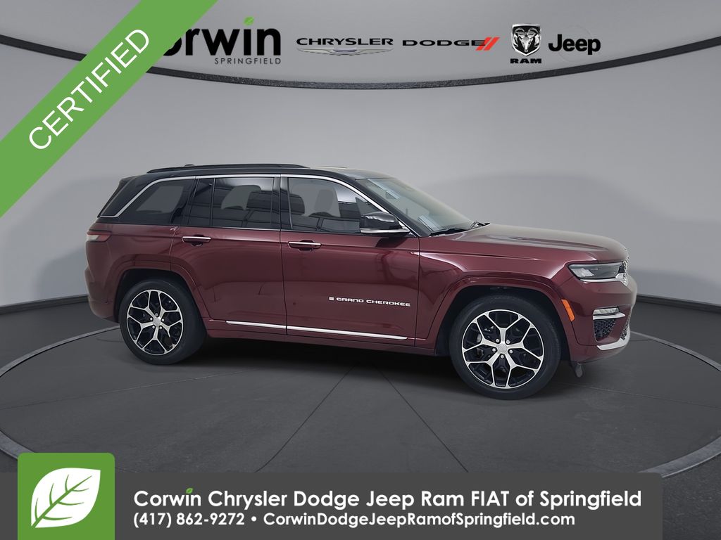 Velvet Red Pearlcoat 2025 Jeep Grand Cherokee SUV / Crossover Four-Wheel Drive 8-Speed Automatic