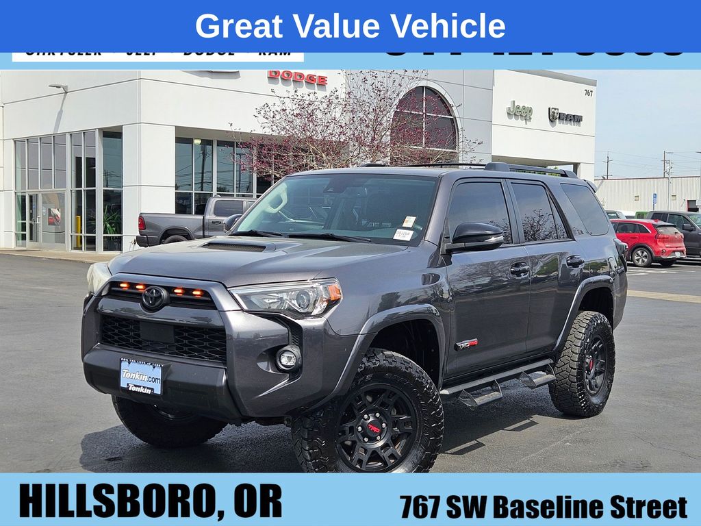 Midnight Black Metallic 2021 Toyota 4Runner SUV / Crossover Four-Wheel Drive 5-Speed Automatic Overdrive