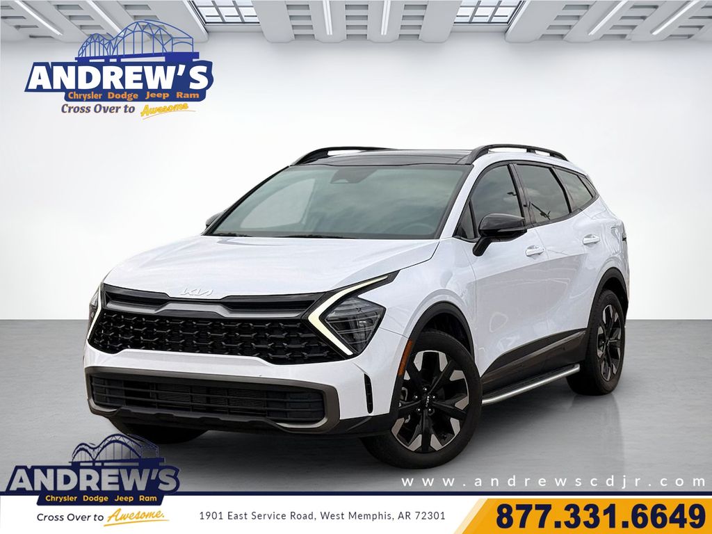 Glacial White Pearl 2024 Kia Sportage SUV / Crossover All-Wheel Drive 8-Speed Automatic