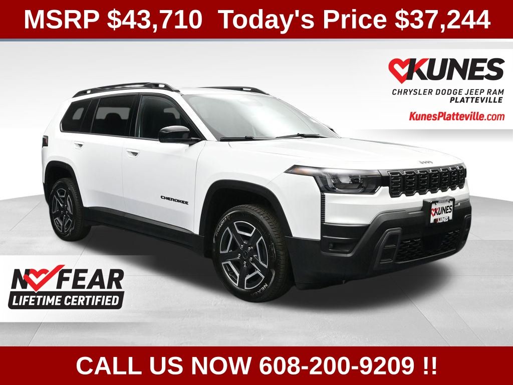 Bright White Clearcoat 2026 Jeep Cherokee Limited 4WD SUV / Crossover Four-Wheel Drive Continuously Variable Transmission