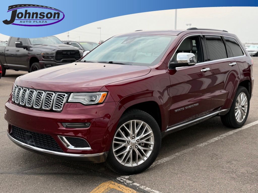 Velvet Red Pearlcoat 2017 Jeep Grand Cherokee SUV / Crossover Four-Wheel Drive 8-Speed Automatic
