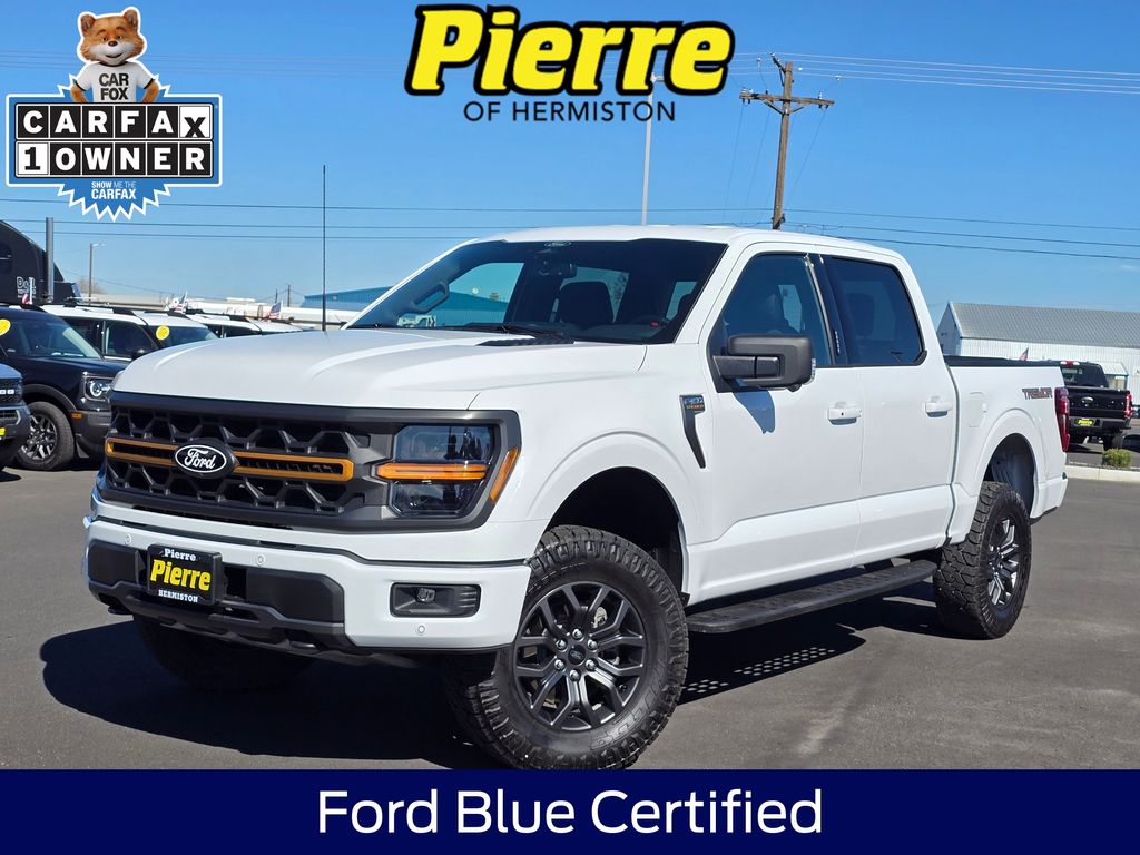 Star White Metallic Tri-Coat 2024 Ford F-150 Tremor SuperCrew 4WD Pickup Truck Four-Wheel Drive Automatic