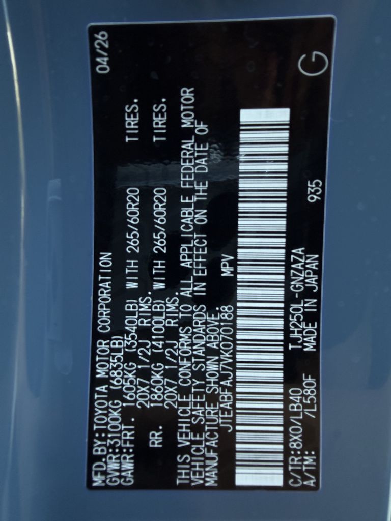Used 2027 Toyota Land Cruiser SUV