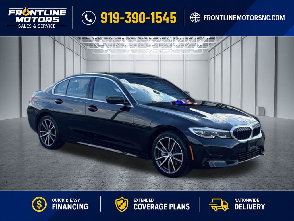 Jet Black 2021 BMW 3 Series Sedan All-Wheel Drive 8-Speed Automatic