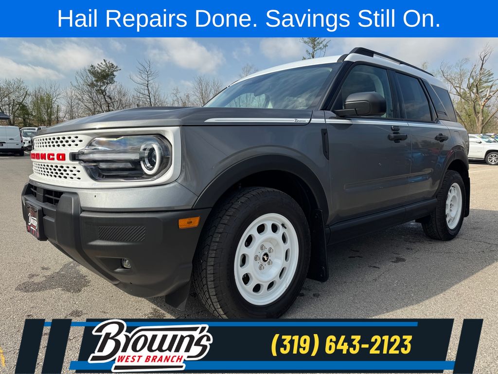 Carbonized Gray Metallic 2025 Ford Bronco Sport SUV / Crossover All-Wheel Drive 8-Speed Automatic