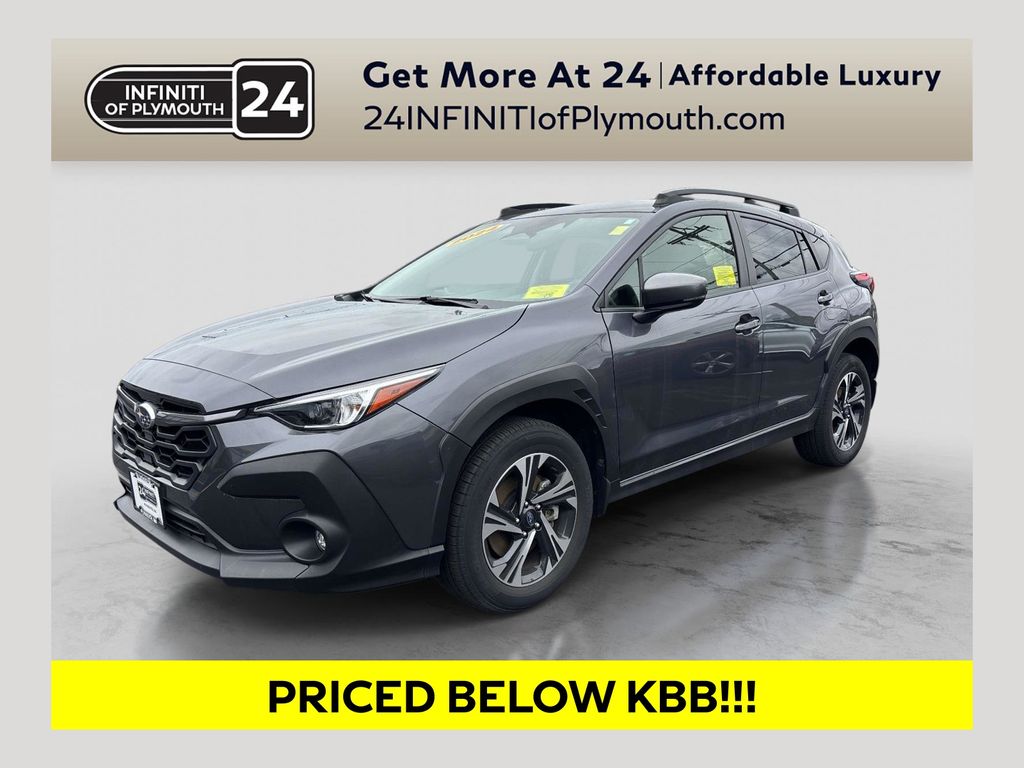 Gray Metallic 2024 Subaru Crosstrek Premium AWD SUV / Crossover All-Wheel Drive Continuously Variable Transmission