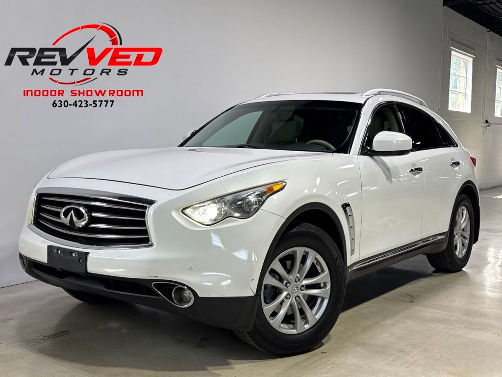 Moonlight White 2012 INFINITI FX35 SUV / Crossover All-Wheel Drive 7-Speed Automatic