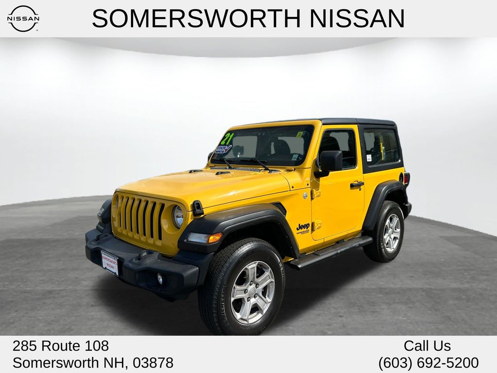 Baja Yellow Clearcoat 2021 Jeep Wrangler Sport 4WD SUV / Crossover Four-Wheel Drive 6-Speed Manual