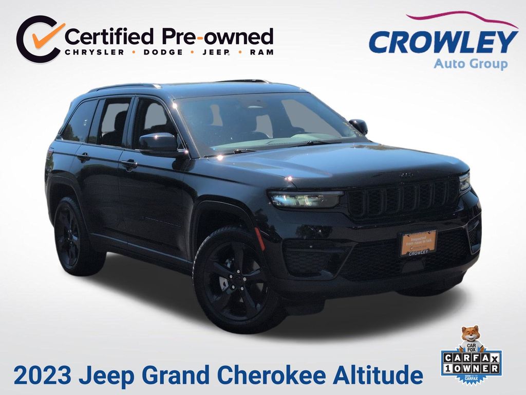 Diamond Black Crystal Pearlcoat 2023 Jeep Grand Cherokee SUV / Crossover Four-Wheel Drive 8-Speed Automatic