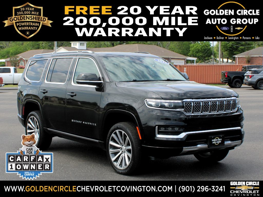 Diamond Black Crystal Pearlcoat 2023 Jeep Grand Wagoneer Series II 4WD SUV / Crossover Four-Wheel Drive 8-Speed Automatic