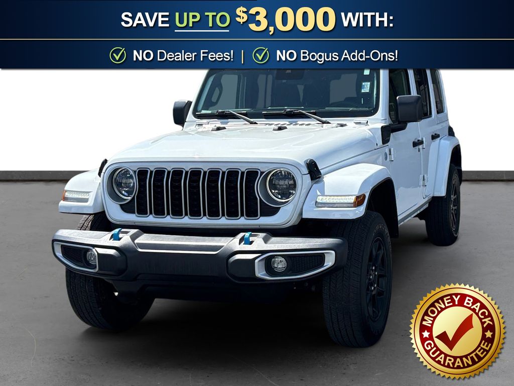Bright White Clearcoat 2024 Jeep Wrangler 4xe Sahara 4WD SUV / Crossover Four-Wheel Drive 8-Speed Automatic