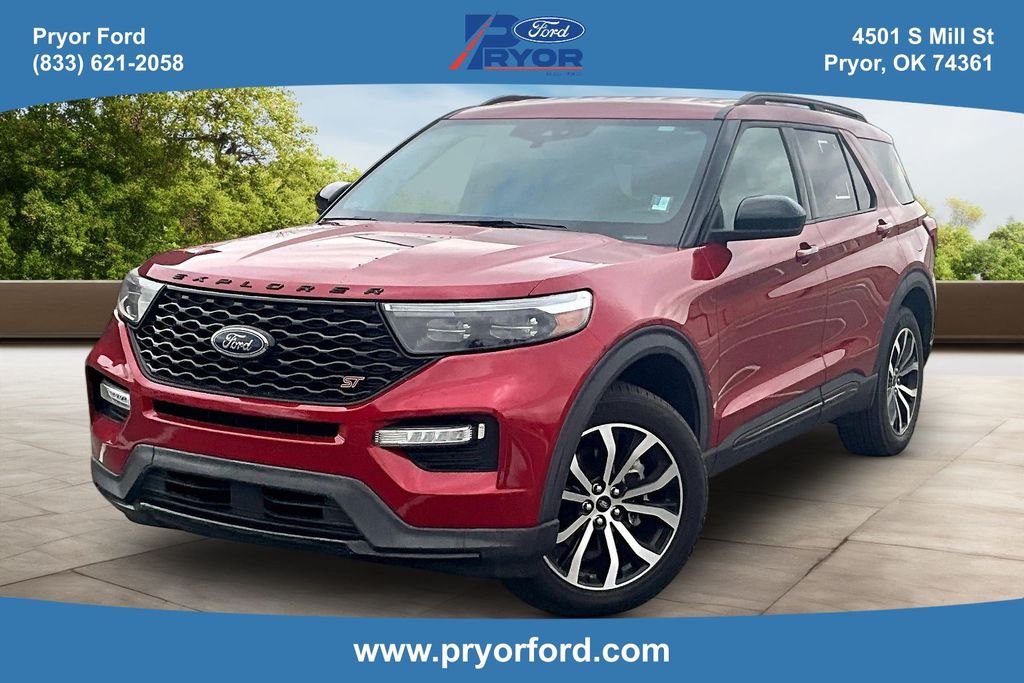 Rapid Red Metallic Tinted Clearcoat 2022 Ford Explorer ST RWD SUV / Crossover Rear-Wheel Drive Automatic