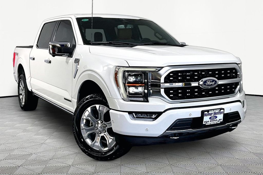 White Metallic 2023 Ford F-150 Pickup Truck Four-Wheel Drive Automatic