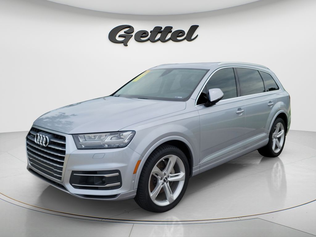 Silver Metallic 2019 Audi Q7 SUV / Crossover All-Wheel Drive 8-Speed Automatic