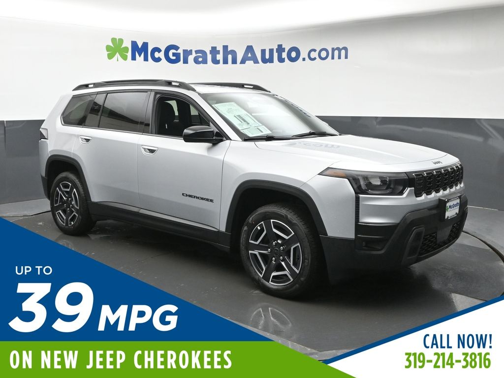 Silver Zynith Clearcoat 2026 Jeep Cherokee SUV / Crossover Four-Wheel Drive Continuously Variable Transmission