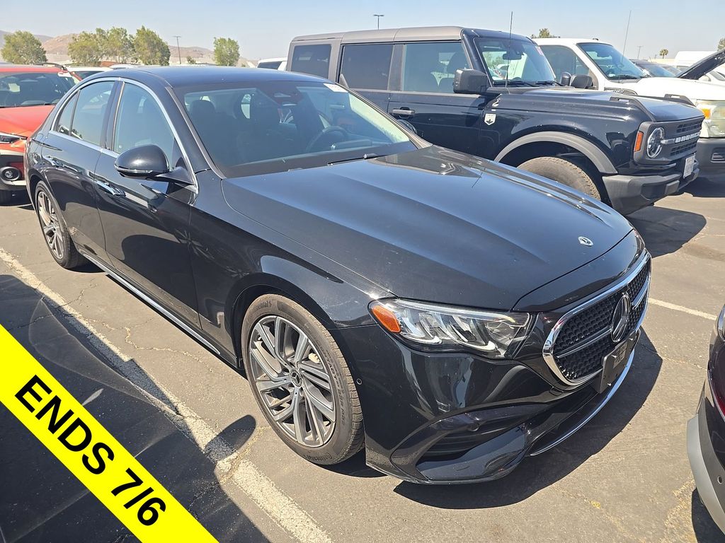 Black 2025 Mercedes-Benz E-Class Sedan Rear-Wheel Drive 9-Speed Automatic