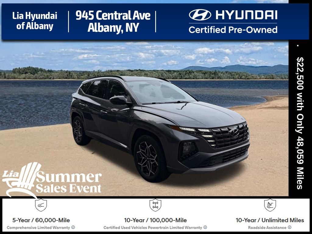 Portofino Gray 2022 Hyundai Tucson SUV / Crossover All-Wheel Drive 8-Speed Automatic
