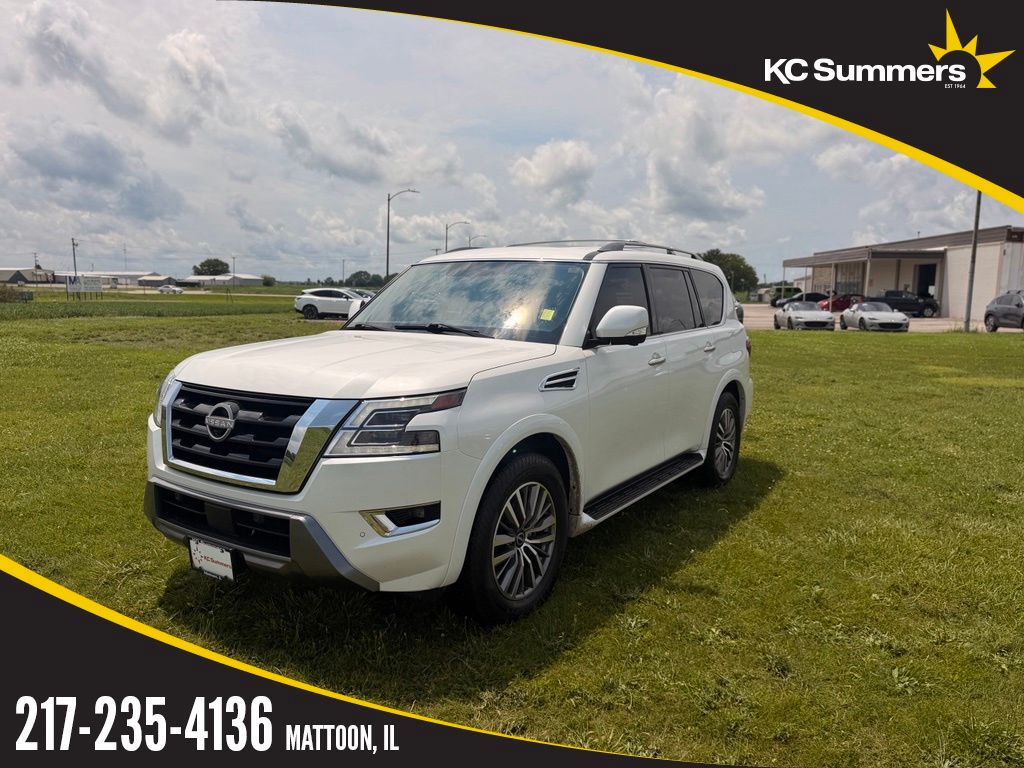 Aspen White Tricoat 2023 Nissan Armada SUV / Crossover Four-Wheel Drive 7-Speed Automatic