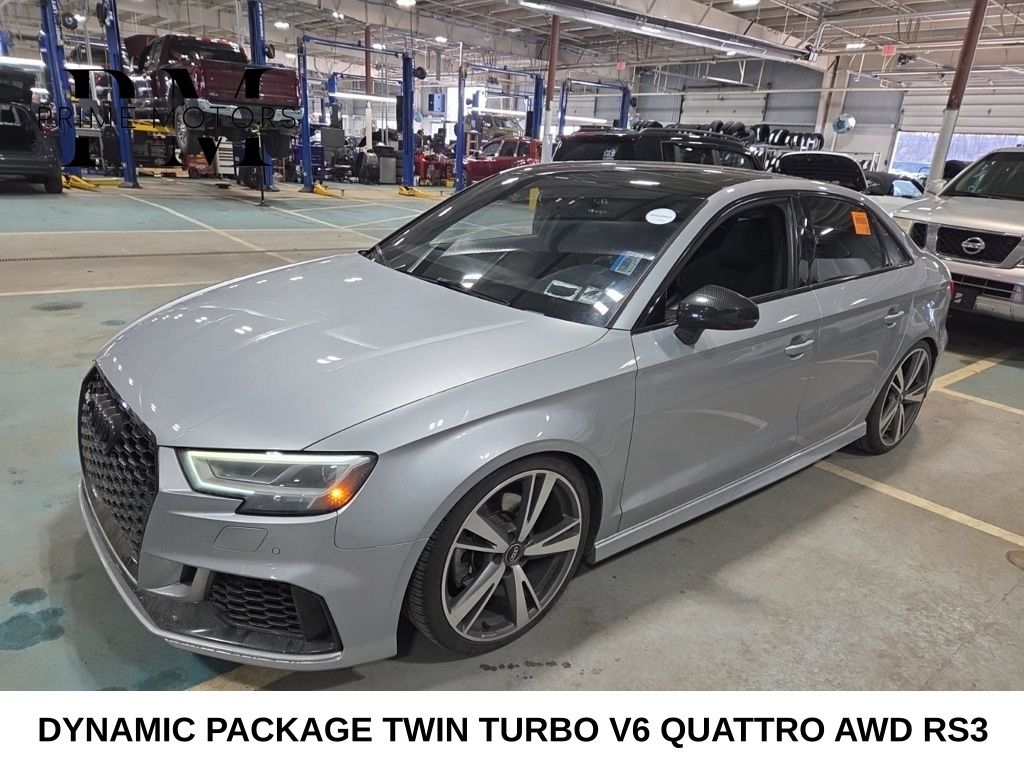 Silver 2018 Audi RS 3 Sedan All-Wheel Drive 7-Speed Automatic