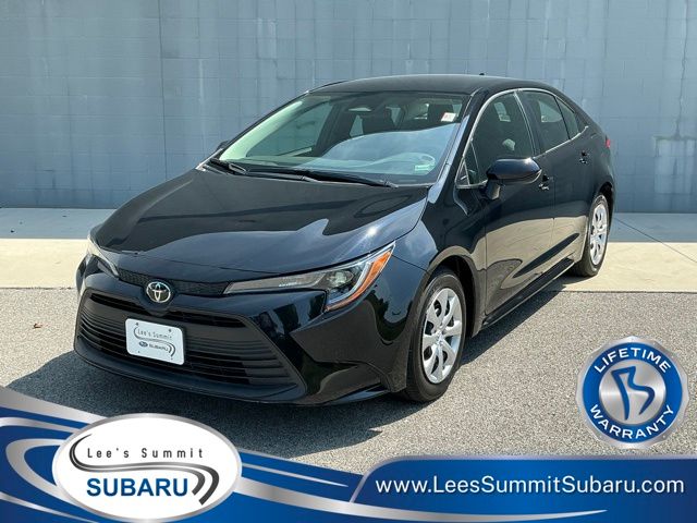 Midnight Black Metallic 2025 Toyota Corolla Sedan Front-Wheel Drive Continuously Variable Transmission