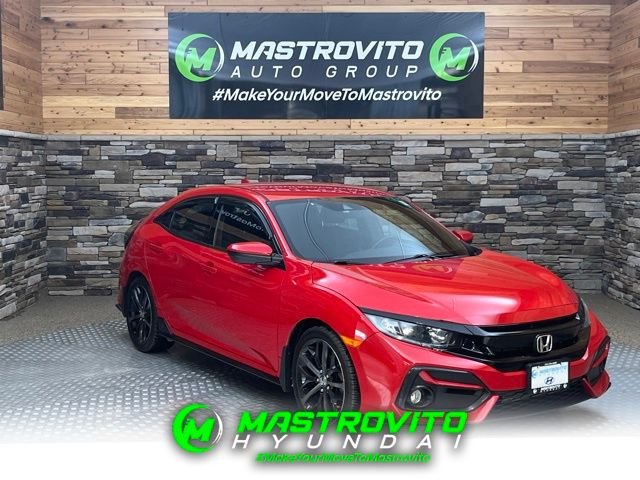 Red 2020 Honda Civic Hatchback Hatchback Front-Wheel Drive 6-Speed Manual