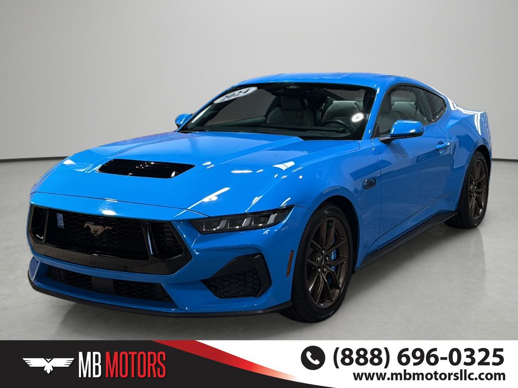 Grabber Blue Metallic 2024 Ford Mustang Coupe Rear-Wheel Drive 6-Speed Manual