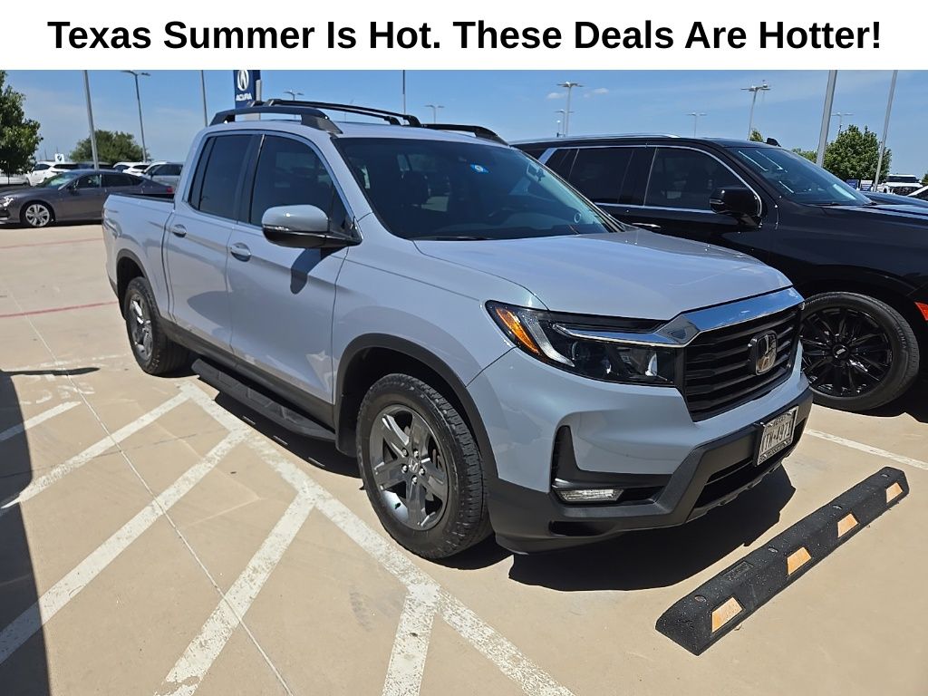 Sonic Gray Pearl 2023 Honda Ridgeline Pickup Truck All-Wheel Drive 9-Speed Automatic