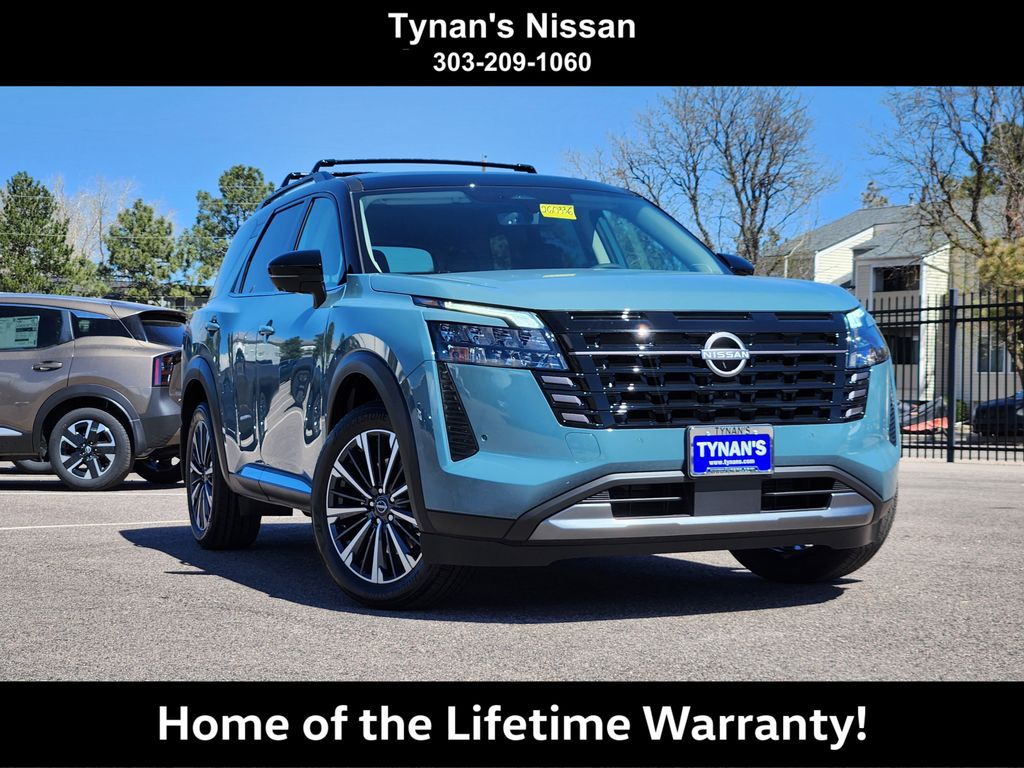 Baltic Teal/Super Black 2026 Nissan Pathfinder Platinum 4WD SUV / Crossover All-Wheel Drive 9-Speed Automatic
