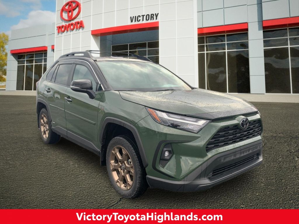 Army Green/Midnight Black Metallic 2025 Toyota RAV4 Hybrid Woodland Edition AWD SUV / Crossover All-Wheel Drive Continuously Variable Transmission