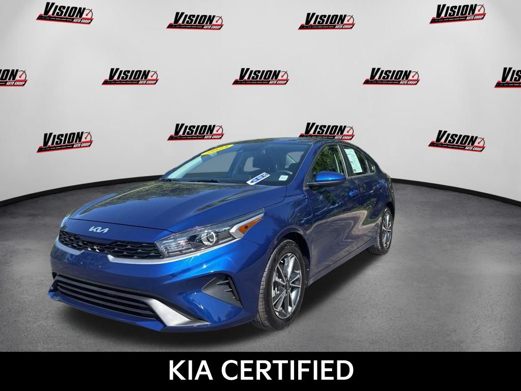 Deep Sea Blue 2023 Kia Forte LXS FWD Sedan Front-Wheel Drive Continuously Variable Transmission
