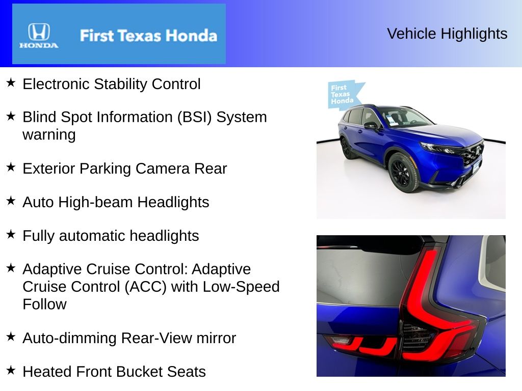 Used Car 2025 Honda Cr-v Hybrid  Sport-l For Sale Under $40,000 In Austin, Texas