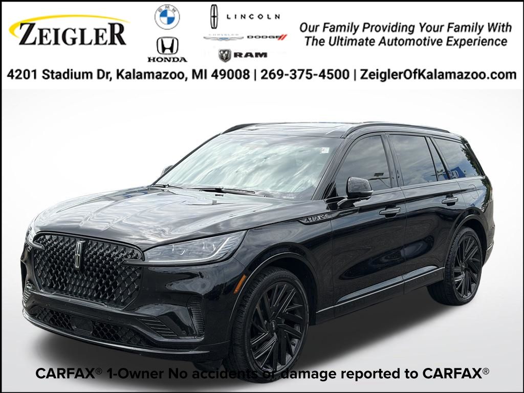Black Metallic 2025 Lincoln Aviator SUV / Crossover All-Wheel Drive Automatic