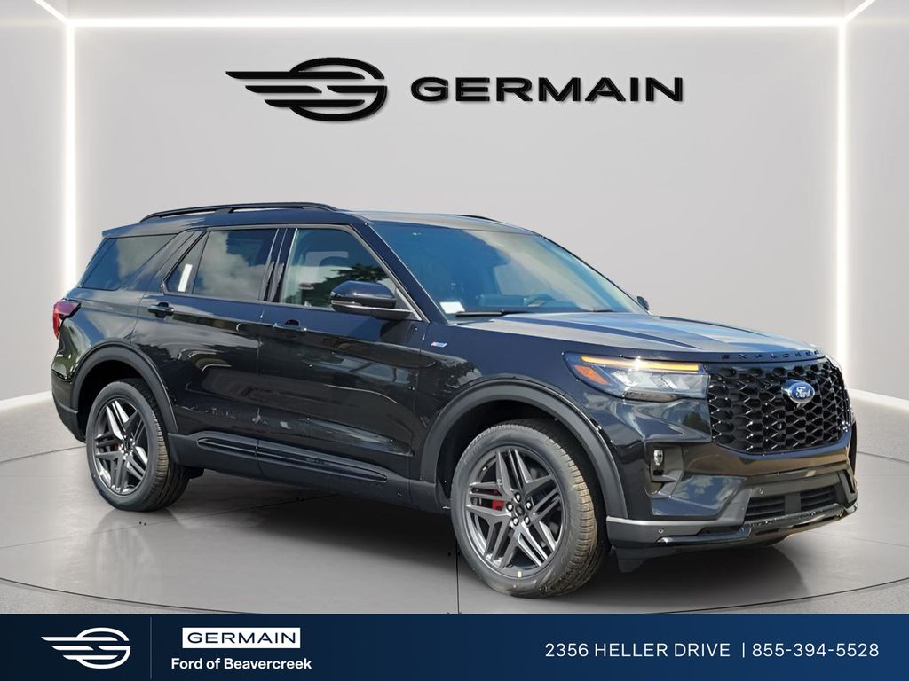 Black Metallic 2026 Ford Explorer ST-Line AWD SUV / Crossover All-Wheel Drive Automatic