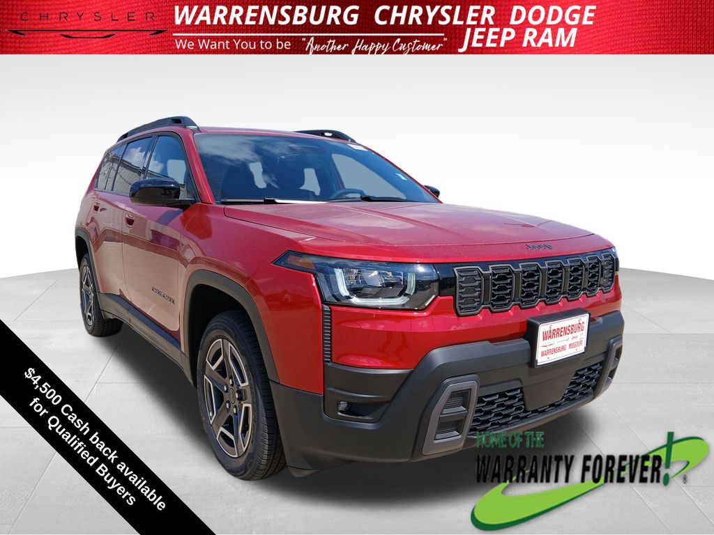 Red Hot Pearlcoat 2026 Jeep Cherokee SUV / Crossover Four-Wheel Drive Continuously Variable Transmission